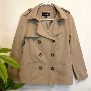 Forever 21 Tan Peacoat